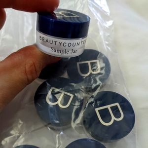 Beautycounter travel or sample jars. 7 pack. New